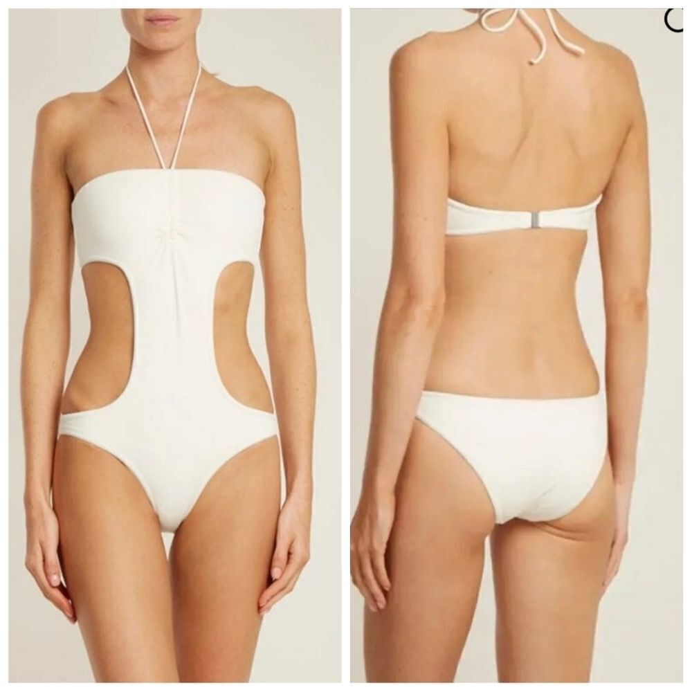 NWOT SOLID & Striped The Carolyn Cut Out One Piece Swimsuit